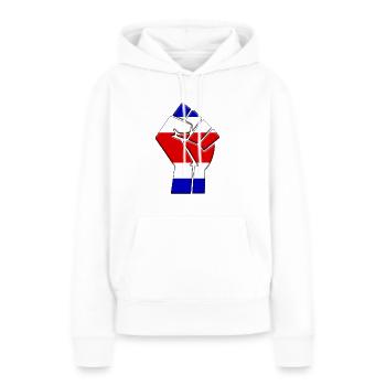 Costa Rica Flag Rican Country Pride Native - Sweat à capuche Premium bio Femme - blanc - Devant - Julia (174cm)