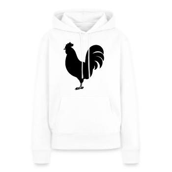 Henne - Frauen Premium Bio Hoodie - Weiß - Vorne - Julia (174cm)