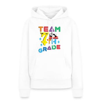 7thGrade - seventh Graders - 7th Grader - Frauen Premium Bio Hoodie - Weiß - Vorne - Julia (174cm)