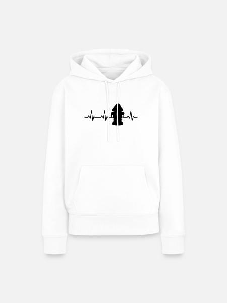 Feuerhydrant Pulsschlag - Frauen Premium Bio Hoodie - Weiß