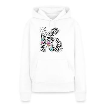 Sweet Sixteen Geburtstag Happy Birthday Donut - Women’s Premium Organic Hoodie - white - Front - Julia (174cm)