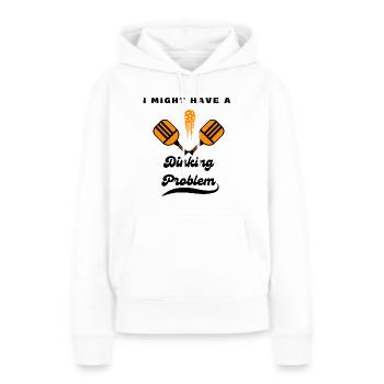 I Might Have A Dinking Problem Pickleball Paddle - Women’s Premium Organic Hoodie - white - Front - Julia (174cm)