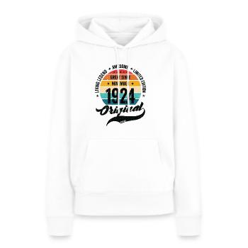 Retro 100 Years November1924 Birthday Vintage - Women’s Premium Organic Hoodie - white - Front - Julia (174cm)