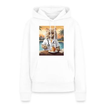 Persian Cat - Women’s Premium Organic Hoodie - white - Front - Julia (174cm)