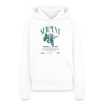 Grüner Baum Python Modern Reptile Keeper Streetwear - Frauen Premium Bio Hoodie - Weiß - Vorne - Julia (174cm)