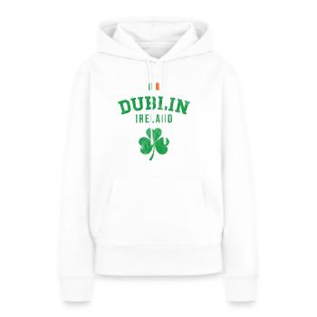 Dublin Ireland - Women’s Premium Organic Hoodie - white - Front - Julia (174cm)