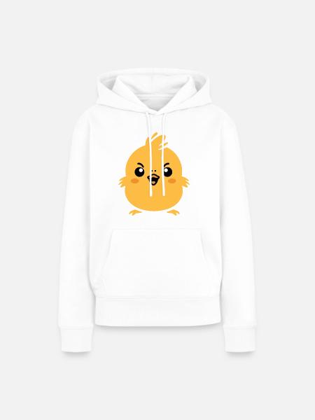 Küken - Frauen Premium Bio Hoodie - Weiß