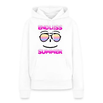 Endless Summer - Frauen Premium Bio Hoodie - Weiß - Vorne - Julia (174cm)