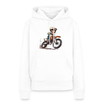 Motocross Kid - Women’s Premium Organic Hoodie - white - Front - Julia (174cm)