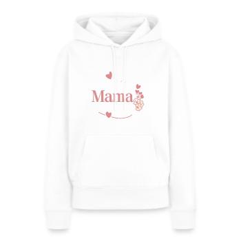 Toute la meilleure maman du monde - Sweat à capuche Premium bio Femme - blanc - Devant - Julia (174cm)