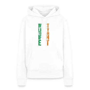 Am Wahrscheinlichsten Ist Eine Kühne Aussage Zum - Frauen Premium Bio Hoodie - Weiß - Vorne - Julia (174cm)