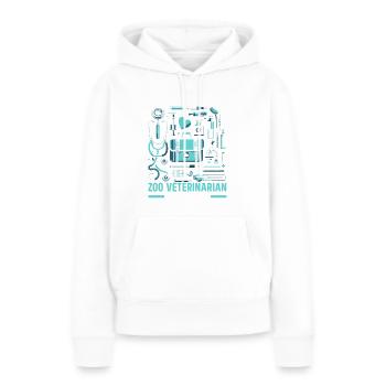 Zoo-Tierarzt Tierarzt - Frauen Premium Bio Hoodie - Weiß - Vorne - Julia (174cm)