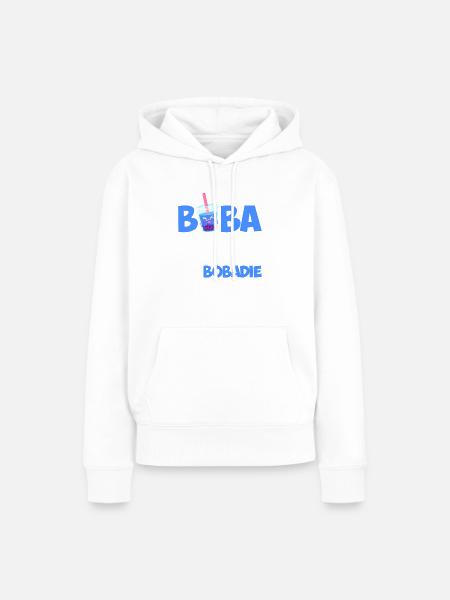 Boba Tea Ft. Bobadie - Frauen Premium Bio Hoodie - Weiß