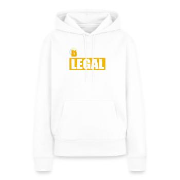 Bier Ly Legal - Frauen Premium Bio Hoodie - Weiß - Vorne - Julia (174cm)