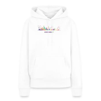 Amsterdam Skyline Amsterdam - Frauen Premium Bio Hoodie - Weiß - Vorne - Julia (174cm)