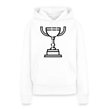 trophy - Women’s Premium Organic Hoodie - white - Front - Julia (174cm)
