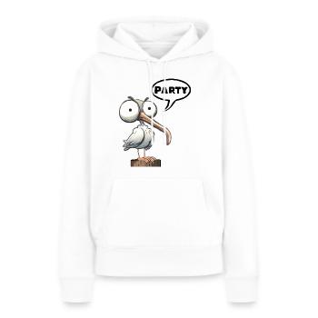 Seagull Party - S’intensifie de toute façon à nouveau Party - Sweat à capuche Premium bio Femme - blanc - Devant - Julia (174cm)