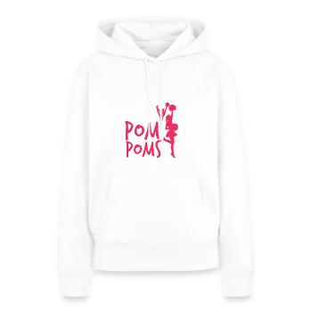 Secouez vos pompons - Sweat à capuche Premium bio Femme - blanc - Devant - Julia (174cm)