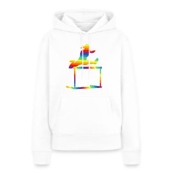 Hurdles Athletics - Women’s Premium Organic Hoodie - white - Front - Julia (174cm)