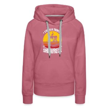 Ich Führe Ein Enges Schiffswrack - Frauen Premium Bio Hoodie - Malve - Vorne - Isabella (175cm)