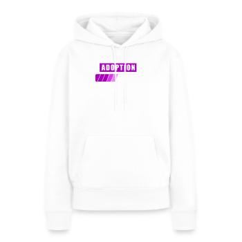 Adoption de la charge - Sweat à capuche Premium bio Femme - blanc - Devant - Julia (174cm)