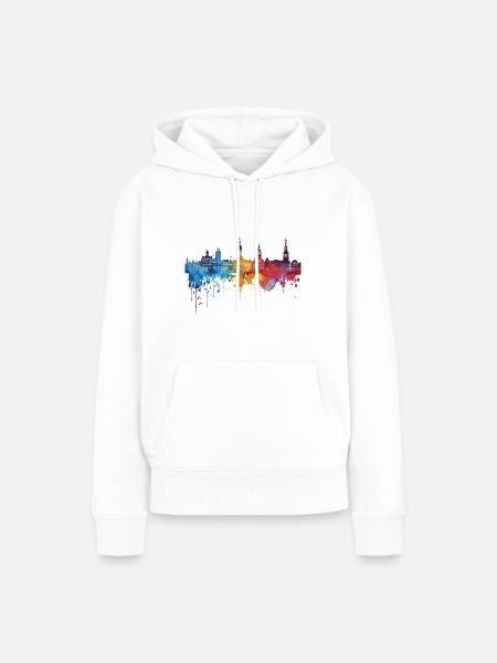 Alkmaar - Frauen Premium Bio Hoodie - Weiß