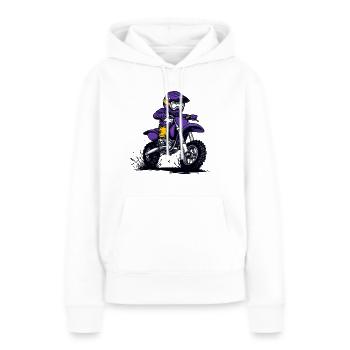 Motocross and dirt bike for kids - Women’s Premium Organic Hoodie - white - Front - Julia (174cm)