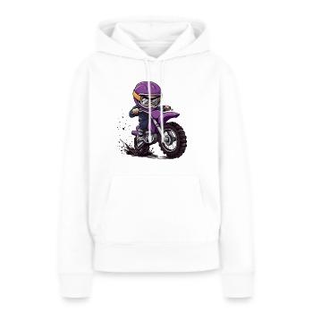 Motocross and dirt bike for kids - Women’s Premium Organic Hoodie - white - Front - Julia (174cm)