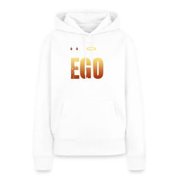 C’est le super-ego - Sweat à capuche Premium bio Femme - blanc - Devant - Julia (174cm)