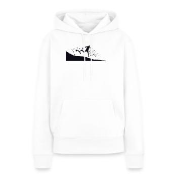 Trail Runner Cross Trail Bergläufer - Frauen Premium Bio Hoodie - Weiß - Vorne - Julia (174cm)