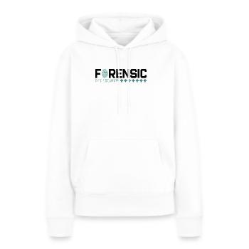 Infirmière médico-légale Criminalistique médico-légale - Sweat à capuche Premium bio Femme - blanc - Devant - Julia (174cm)