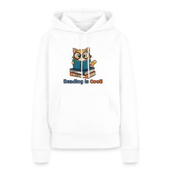 ANIMALS WEAR GLASSES - Women’s Premium Organic Hoodie - white - Front - Julia (174cm)