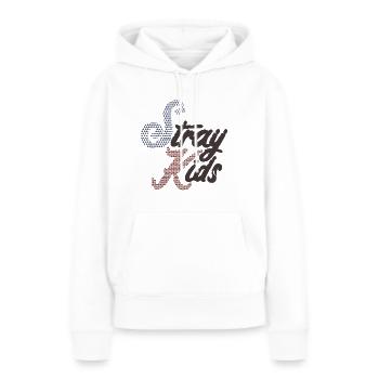 Enfants errants - Sweat à capuche Premium bio Femme - blanc - Devant - Julia (174cm)
