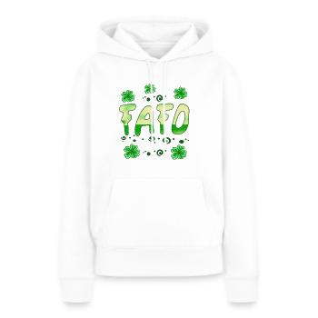 Fafo st patricks Tag - Frauen Premium Bio Hoodie - Weiß - Vorne - Julia (174cm)