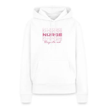 Infirmière autorisée Infirmières médicales élégantes - Sweat à capuche Premium bio Femme - blanc - Devant - Julia (174cm)