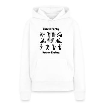Slavic party black - Women’s Premium Organic Hoodie - white - Front - Julia (174cm)