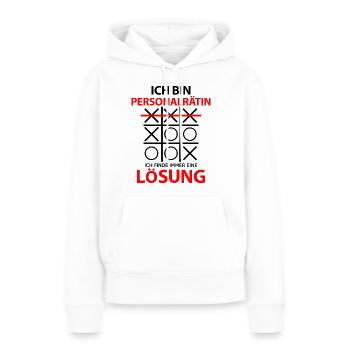 Personalrätin Personalrat Abschied Sprüche Lustig - Frauen Premium Bio Hoodie - Weiß - Vorne - Julia (174cm)