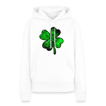 Chance cosmique - Sweat à capuche Premium bio Femme - blanc - Devant - Julia (174cm)
