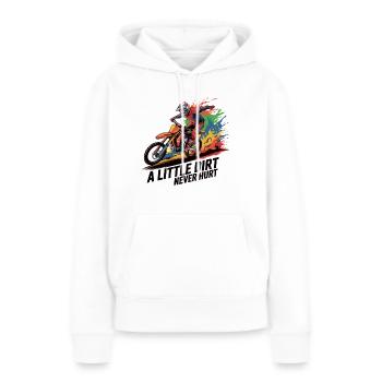 Motocross: Dreckige Leidenschaft - Frauen Premium Bio Hoodie - Weiß - Vorne - Julia (174cm)