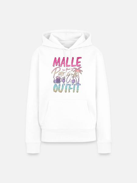 Mallorca Party Outfit - Frauen Premium Bio Hoodie - Weiß