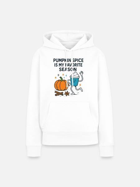 Pumpkin Spice ist mein Lieblingskaffee der Saison - Frauen Premium Bio Hoodie - Weiß