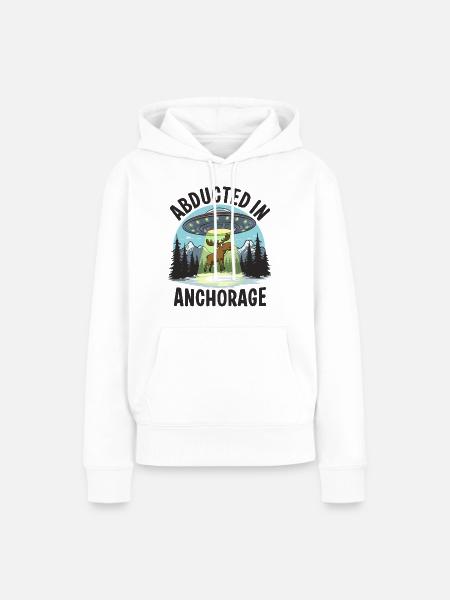 Abducted in Anchorage - Frauen Premium Bio Hoodie - Weiß