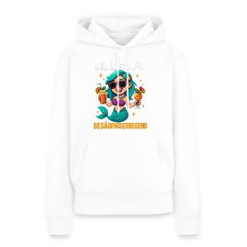 Die Lage Ist Besäufniserregend Meerjungfrau - Frauen Premium Bio Hoodie - Weiß - Vorne - Julia (174cm)