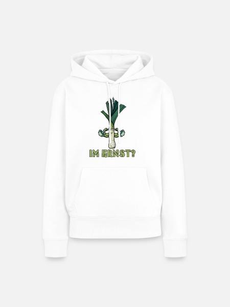 Gewichtheber IM ERNST??? Gym Lustiges - Frauen Premium Bio Hoodie - Weiß