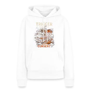 Dark Romance Booktok Trigger Warnings - Frauen Premium Bio Hoodie - Weiß - Vorne - Julia (174cm)