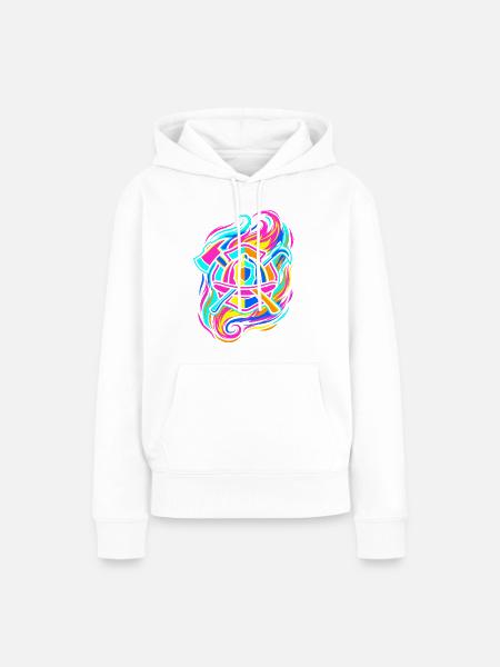 Feuerwehrmann Emblem - Frauen Premium Bio Hoodie - Weiß