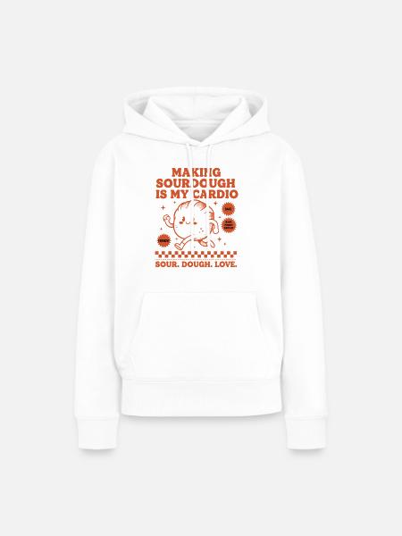 Sauerteigbrot Backen Sauerteig machen - Frauen Premium Bio Hoodie - Weiß