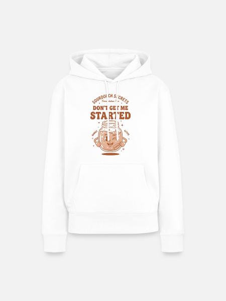 Sauerteigbrot Backer-Starter - Frauen Premium Bio Hoodie - Weiß