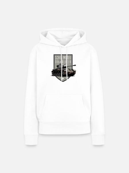 Modellpanzerbauer im Maßstab - Frauen Premium Bio Hoodie - Weiß
