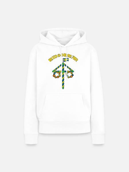 Litha Pagan: Sommersonnenwende, Mittsommer, Mittsommer, Mittsommer. - Frauen Premium Bio Hoodie - Weiß